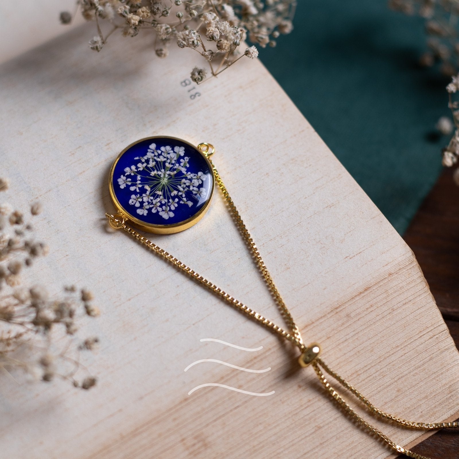 Nebula Star Cluster Bracelet - Real flower Jewellery - Leafy Affair