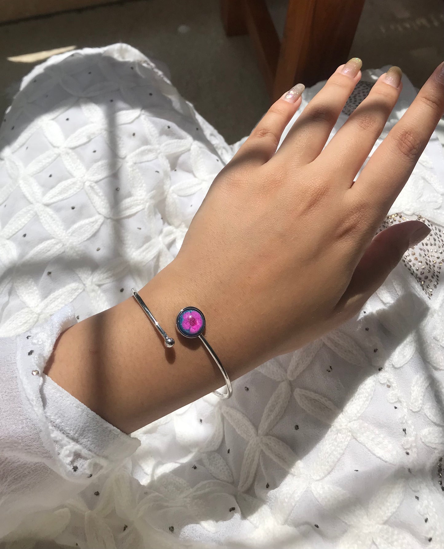 Plum Blossom Bracelet- Pink