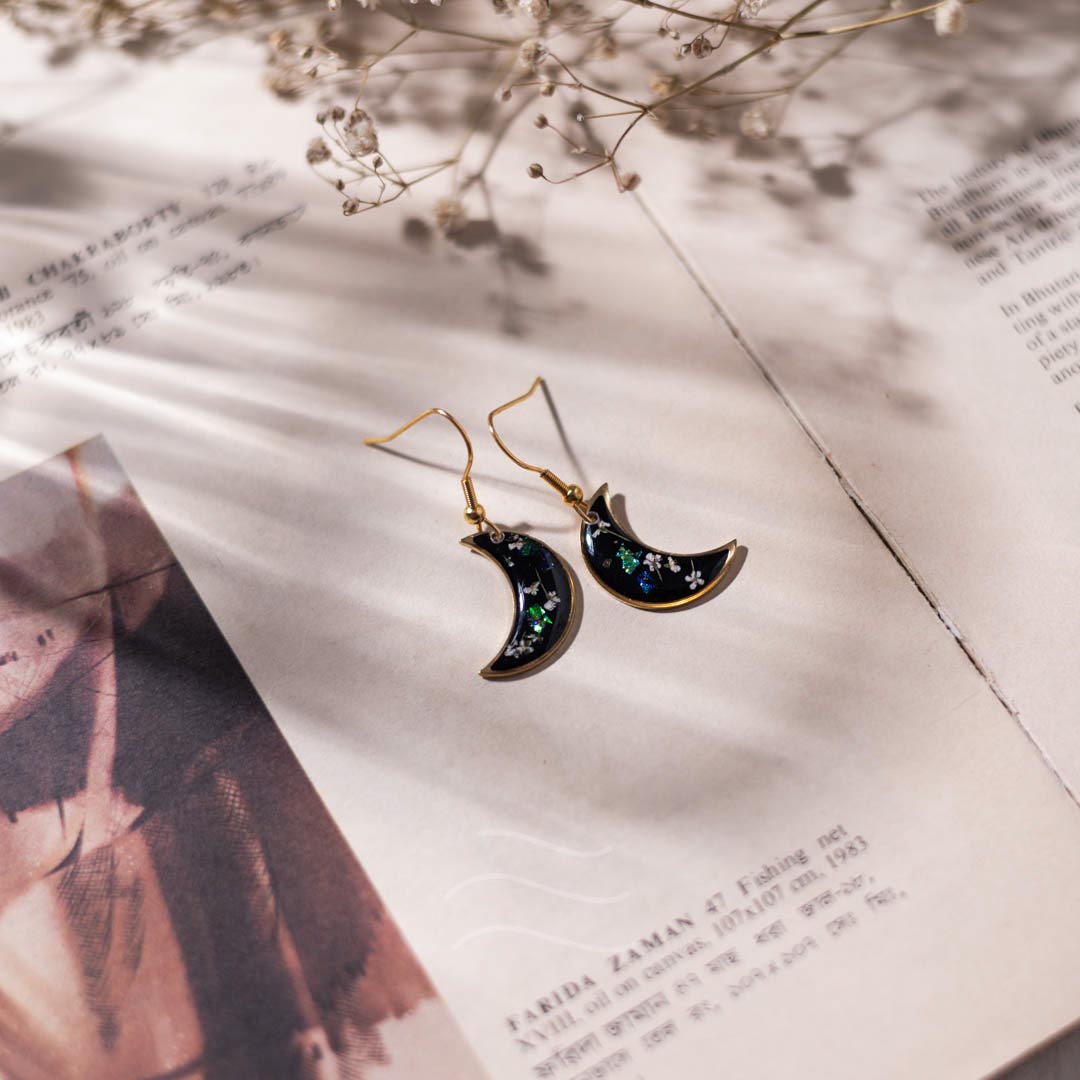 Midnight Moon Earrings