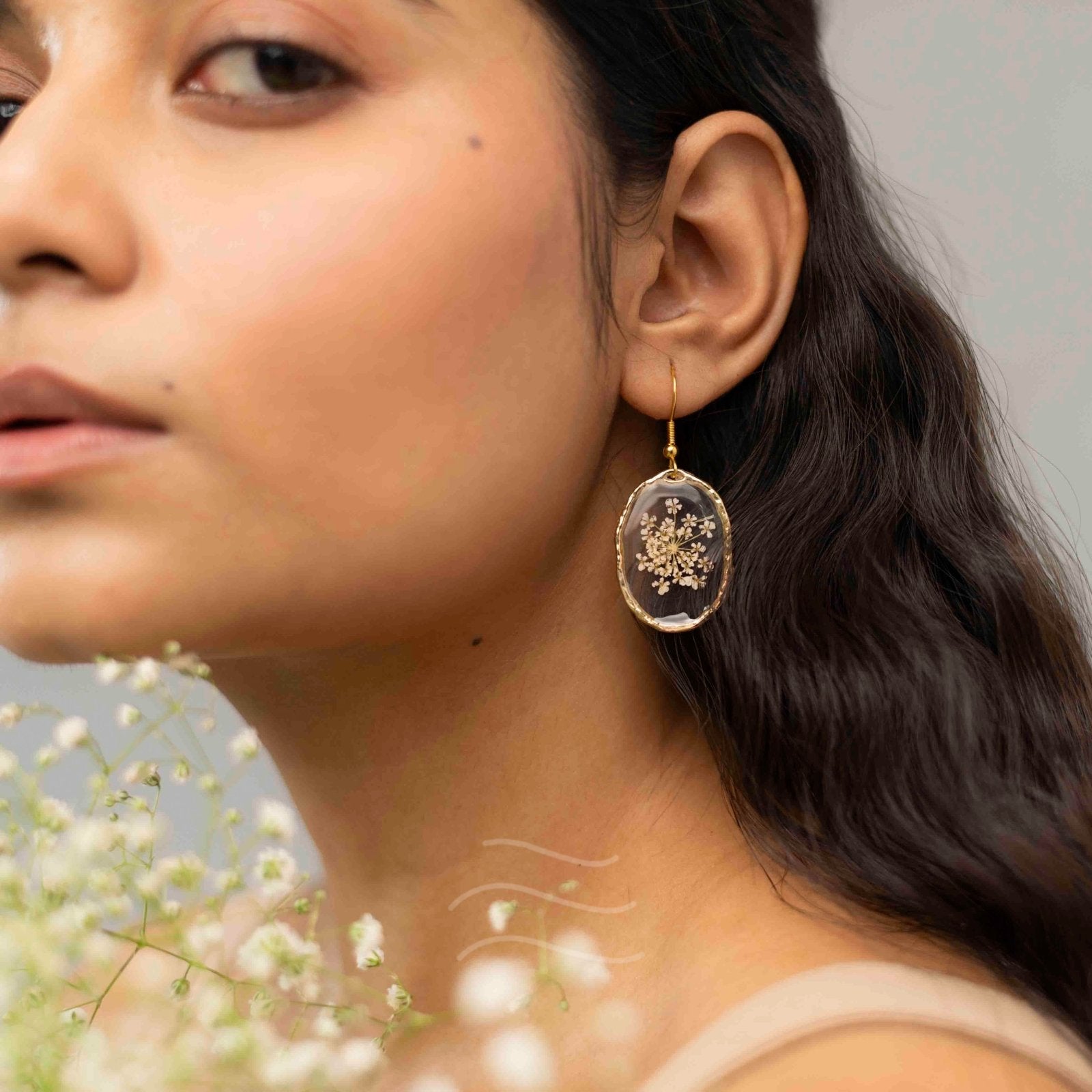 Oct Gift - Real flower Jewellery - Leafy Affair