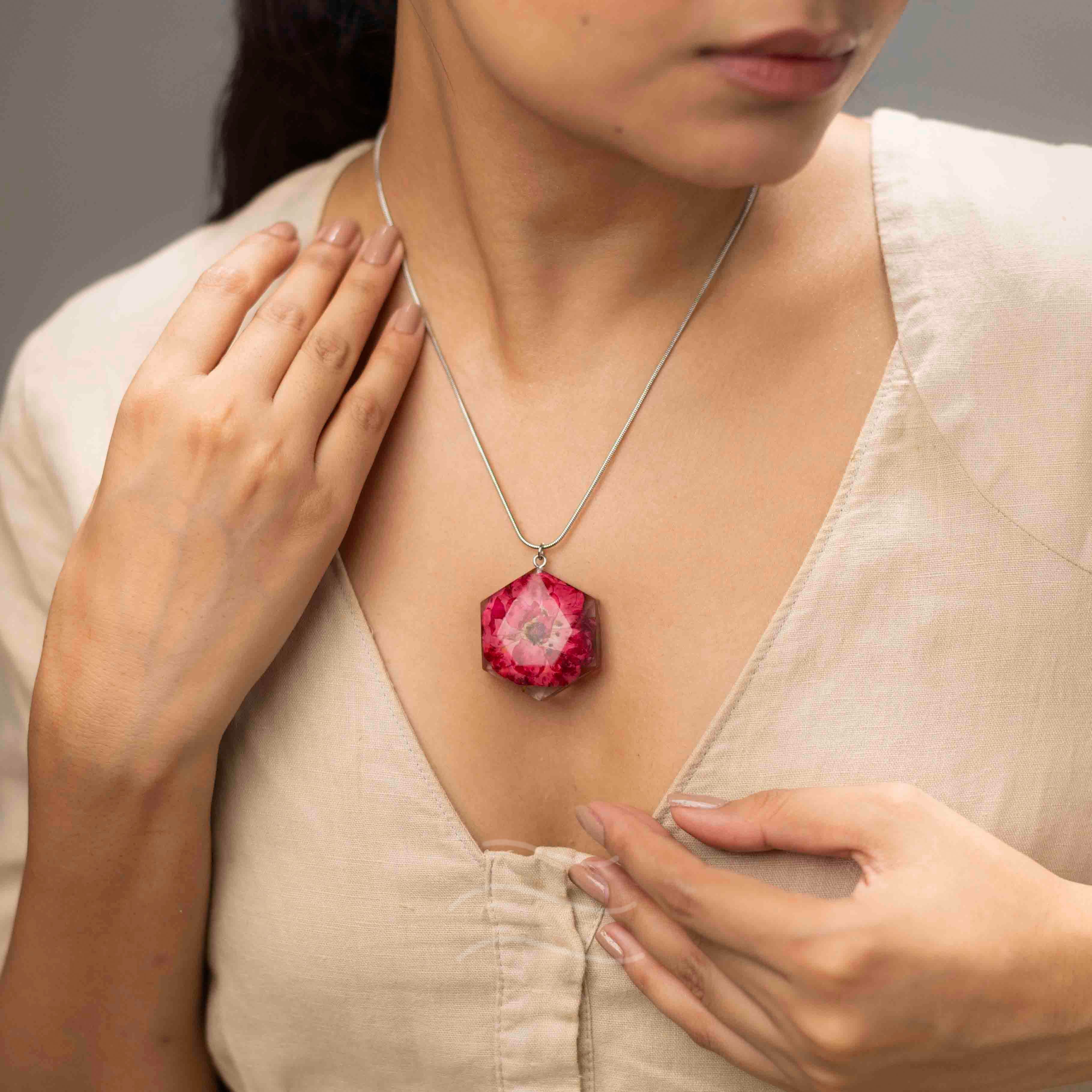 Blushing Quartz Necklace