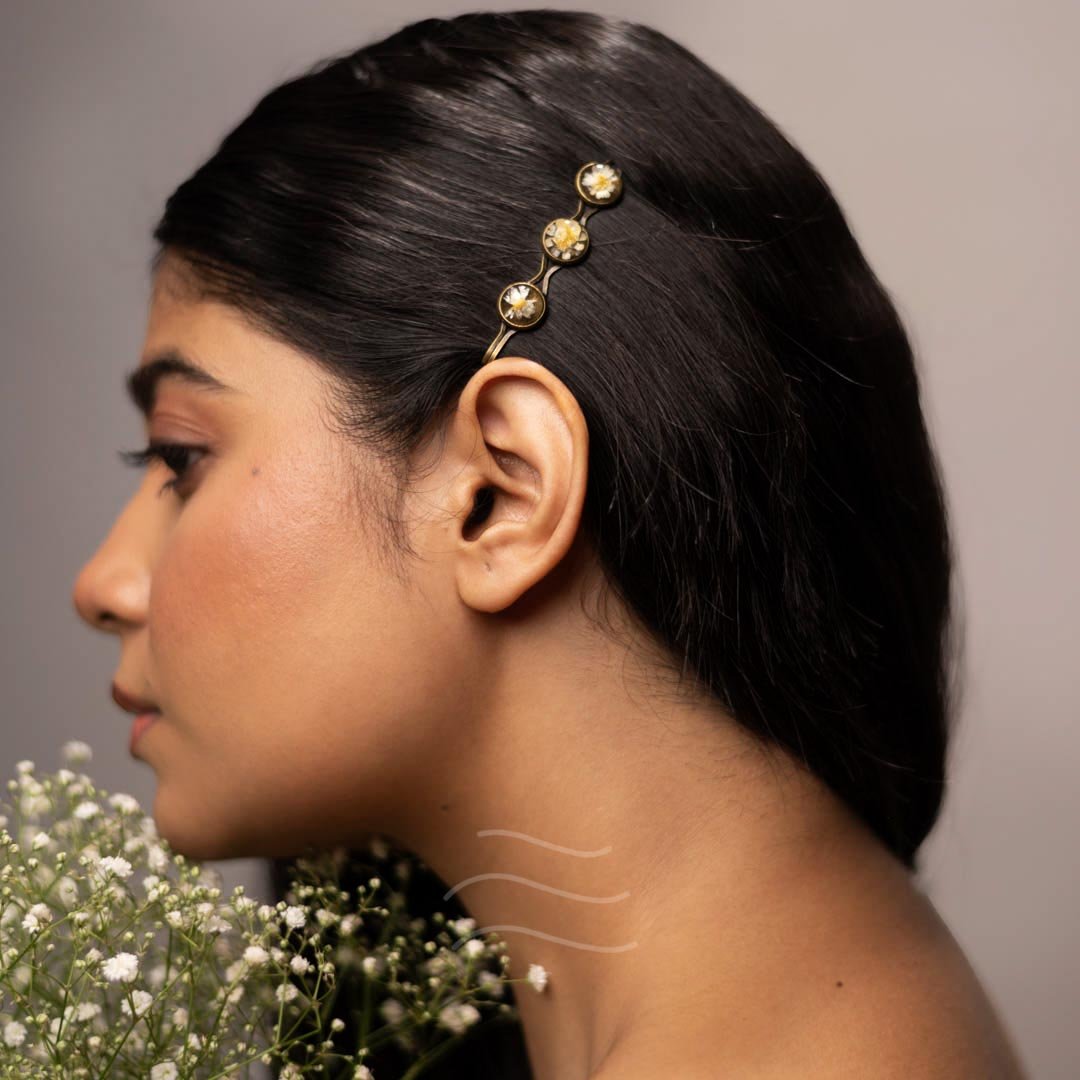 Apollo's Floret Hairpin - Real flower Jewellery - Leafy Affair
