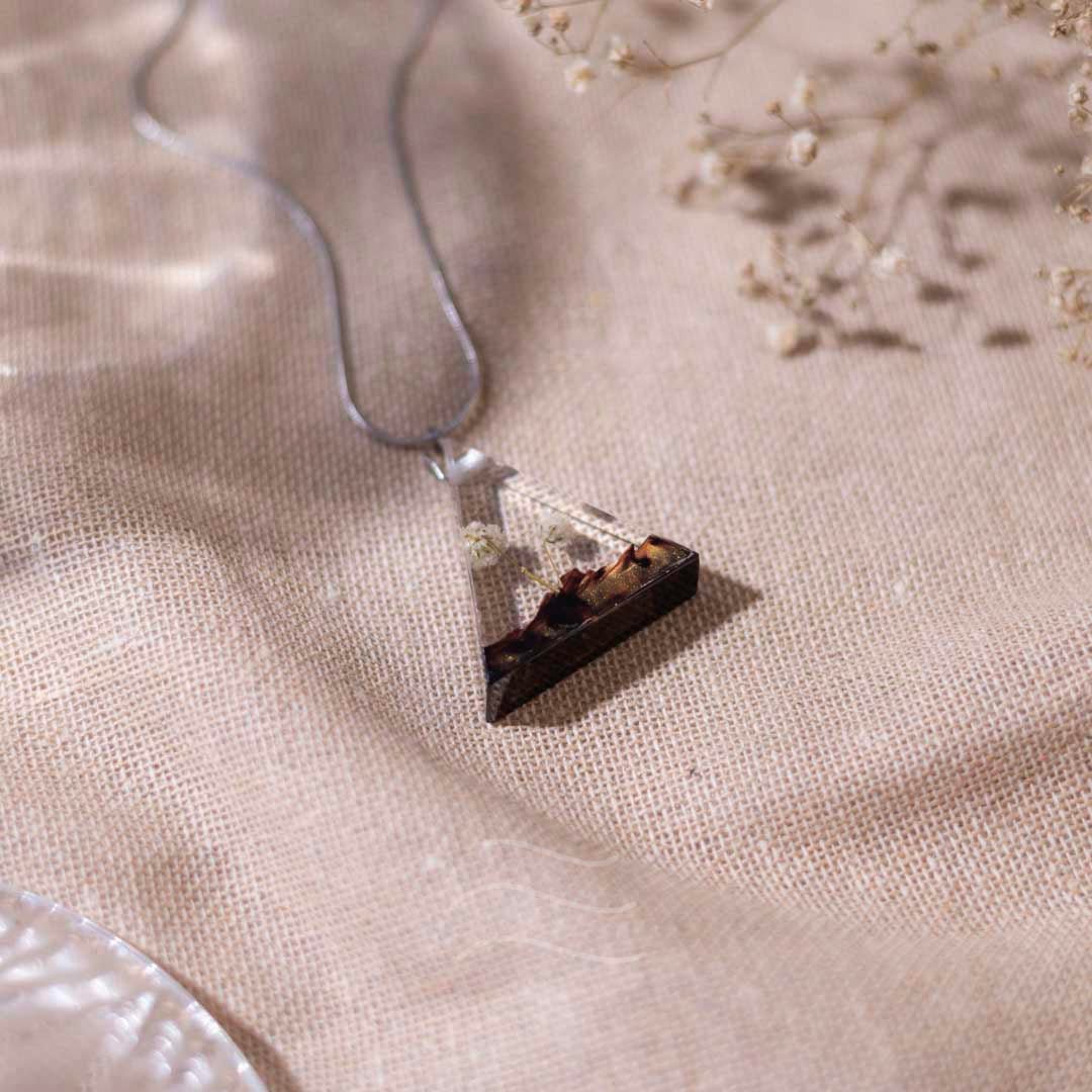 Cedar Crest Necklace - Real flower Jewellery - Leafy Affair