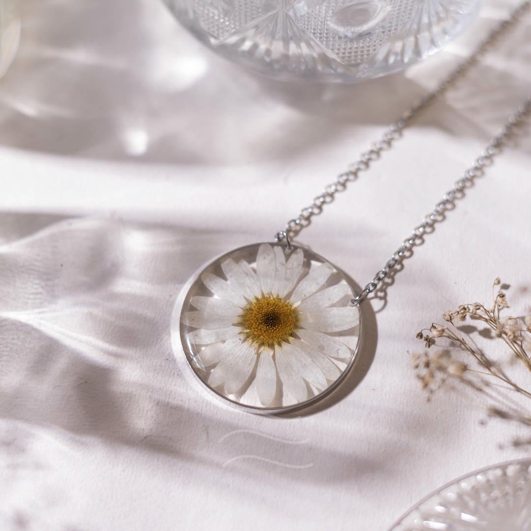 Morning Dew Necklace - Real flower Jewellery - Leafy Affair