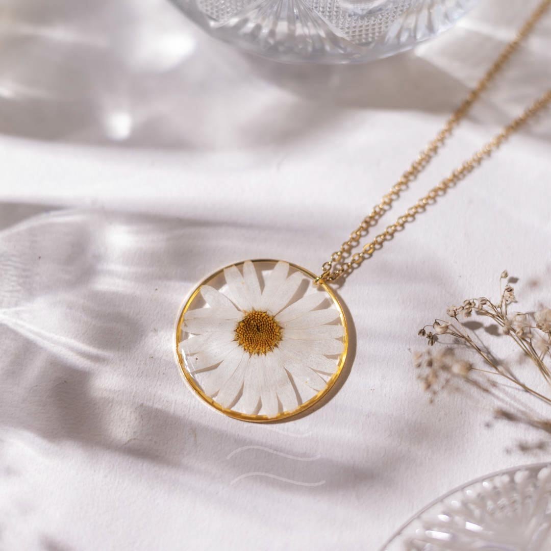 Morning Dew Necklace - Real flower Jewellery - Leafy Affair