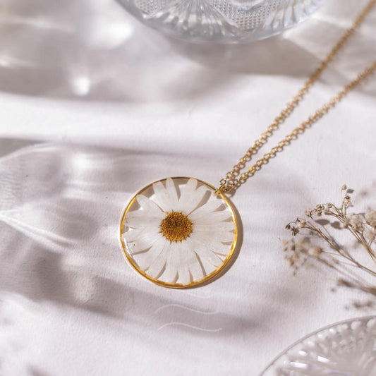 Morning Dew Necklace - Real flower Jewellery - Leafy Affair