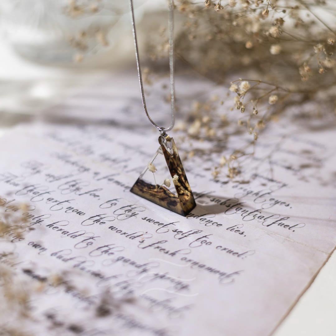 Cedar Crest Necklace - Real flower Jewellery - Leafy Affair