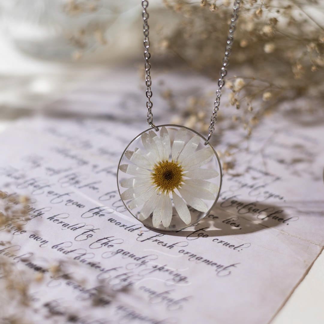 Morning Dew Necklace - Real flower Jewellery - Leafy Affair