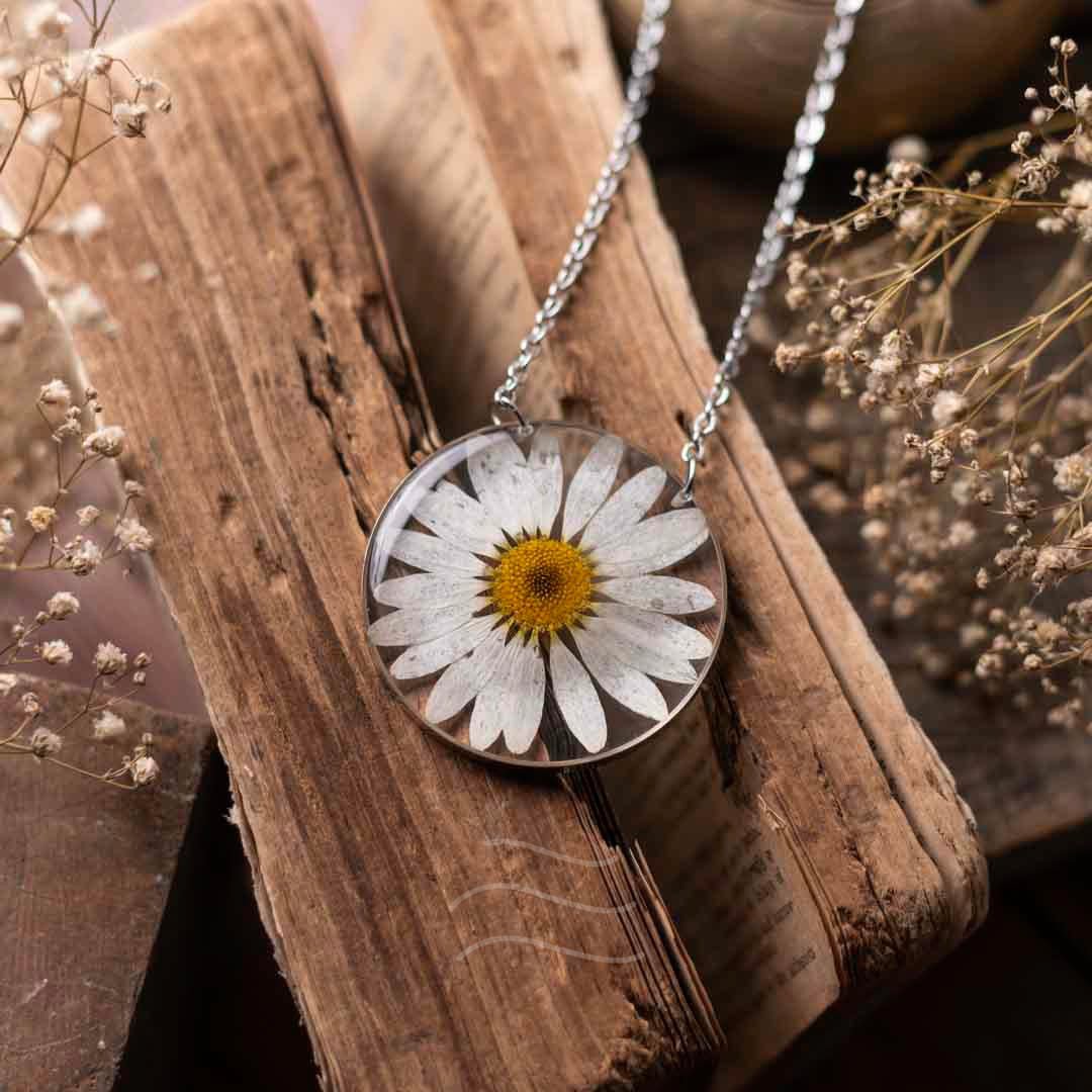 Morning Dew Necklace - Real flower Jewellery - Leafy Affair