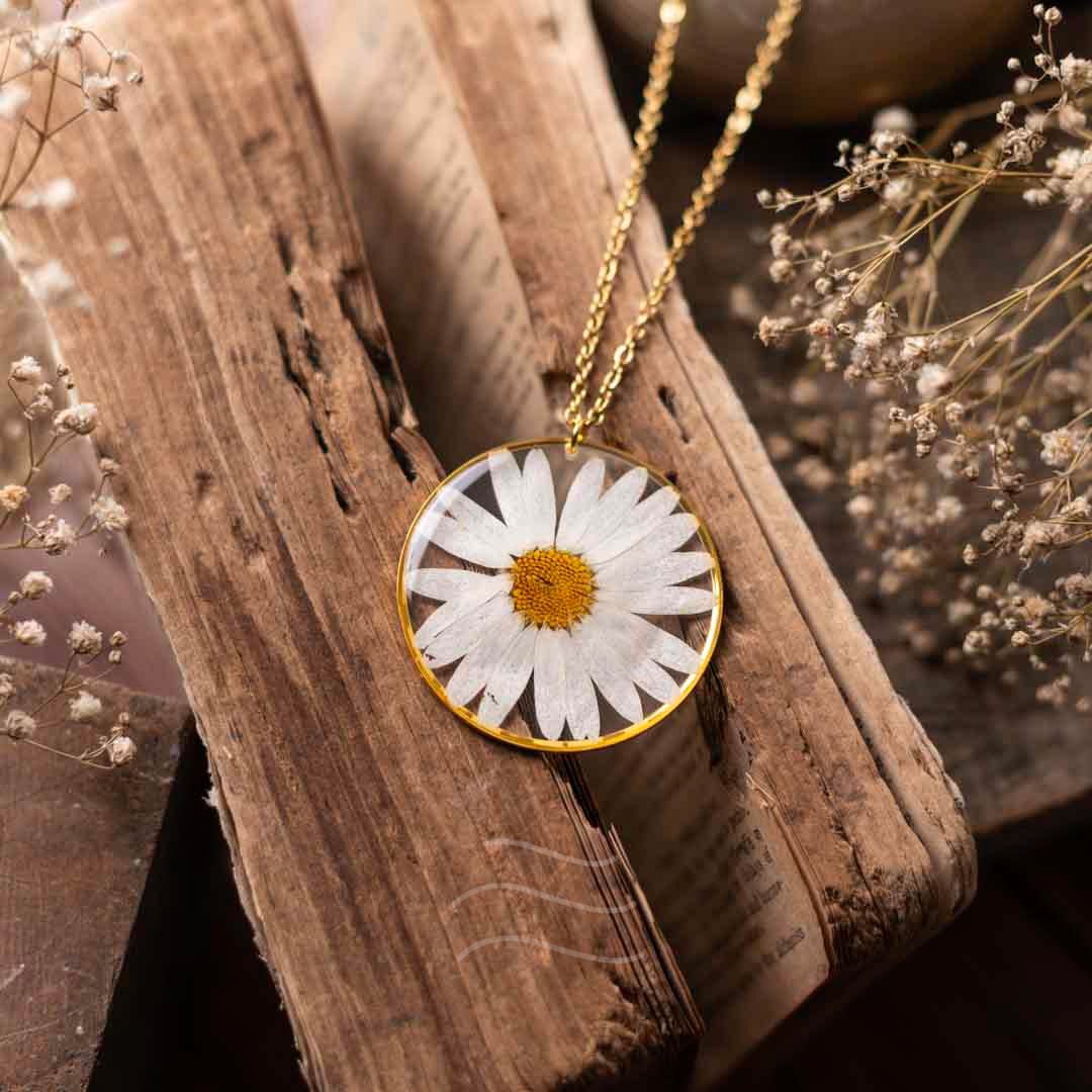 Morning Dew Necklace - Real flower Jewellery - Leafy Affair