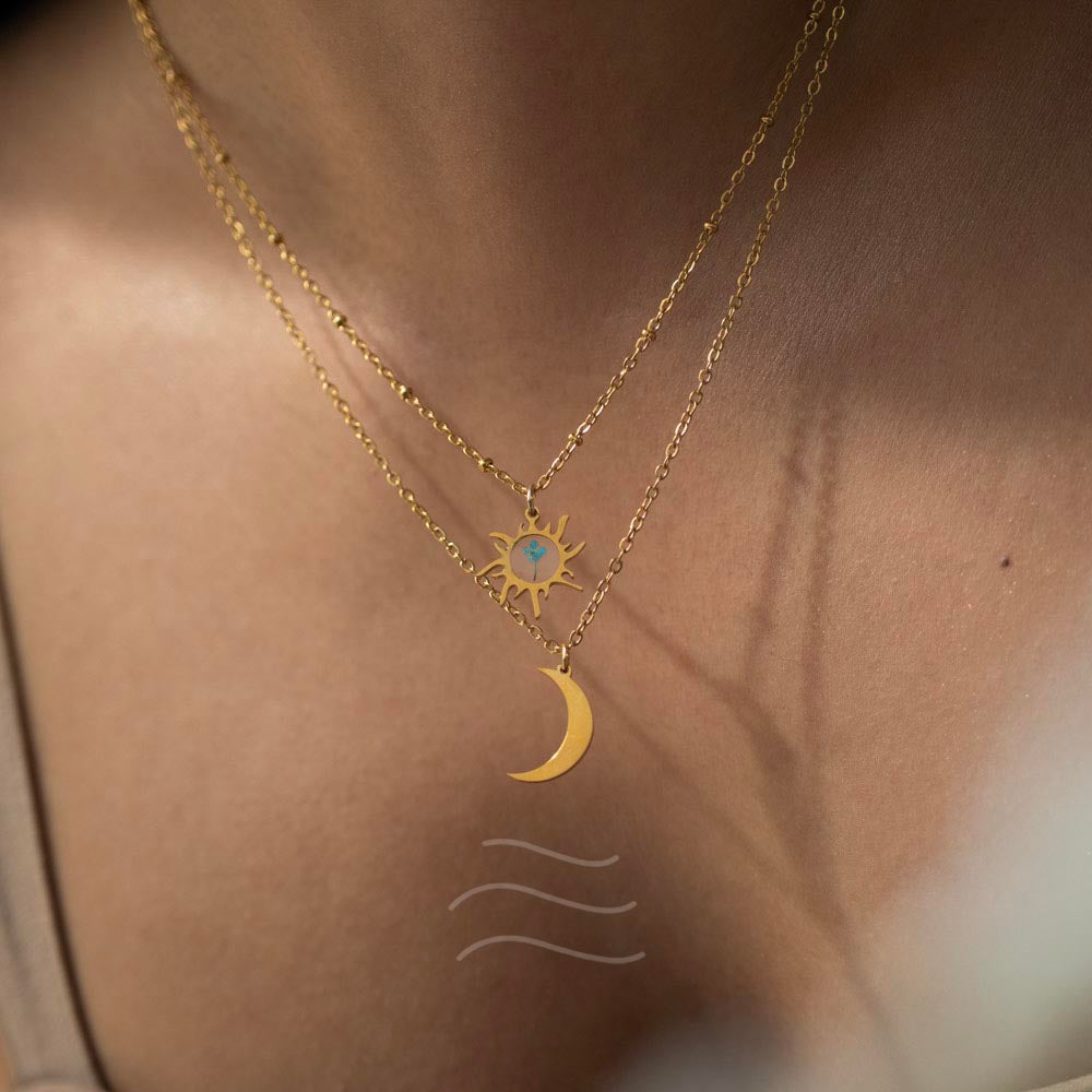 Night and Day Floral Necklace