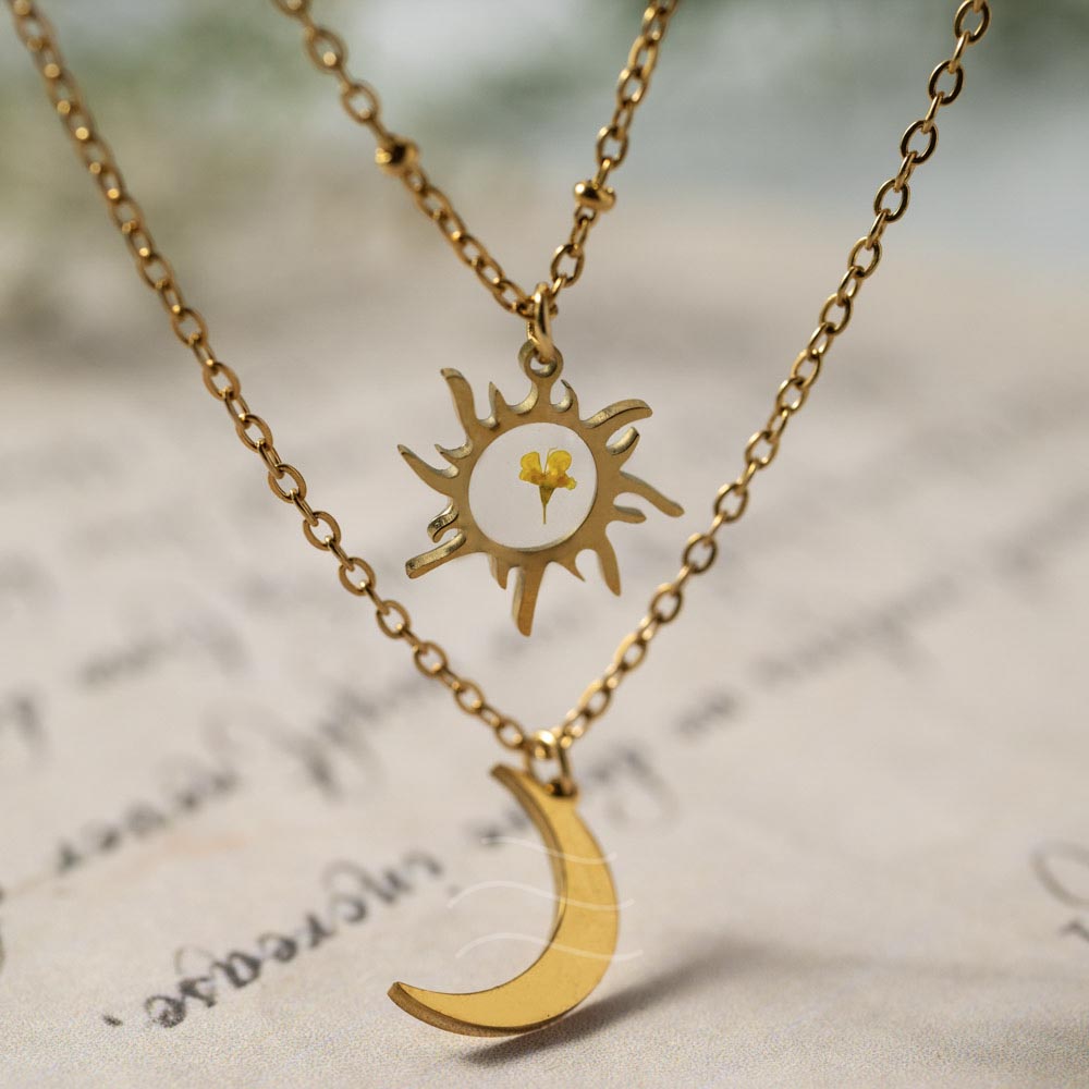 Night and Day Floral Necklace