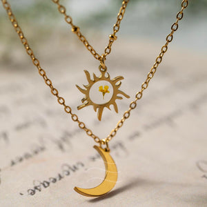 Night and Day Floral Necklace