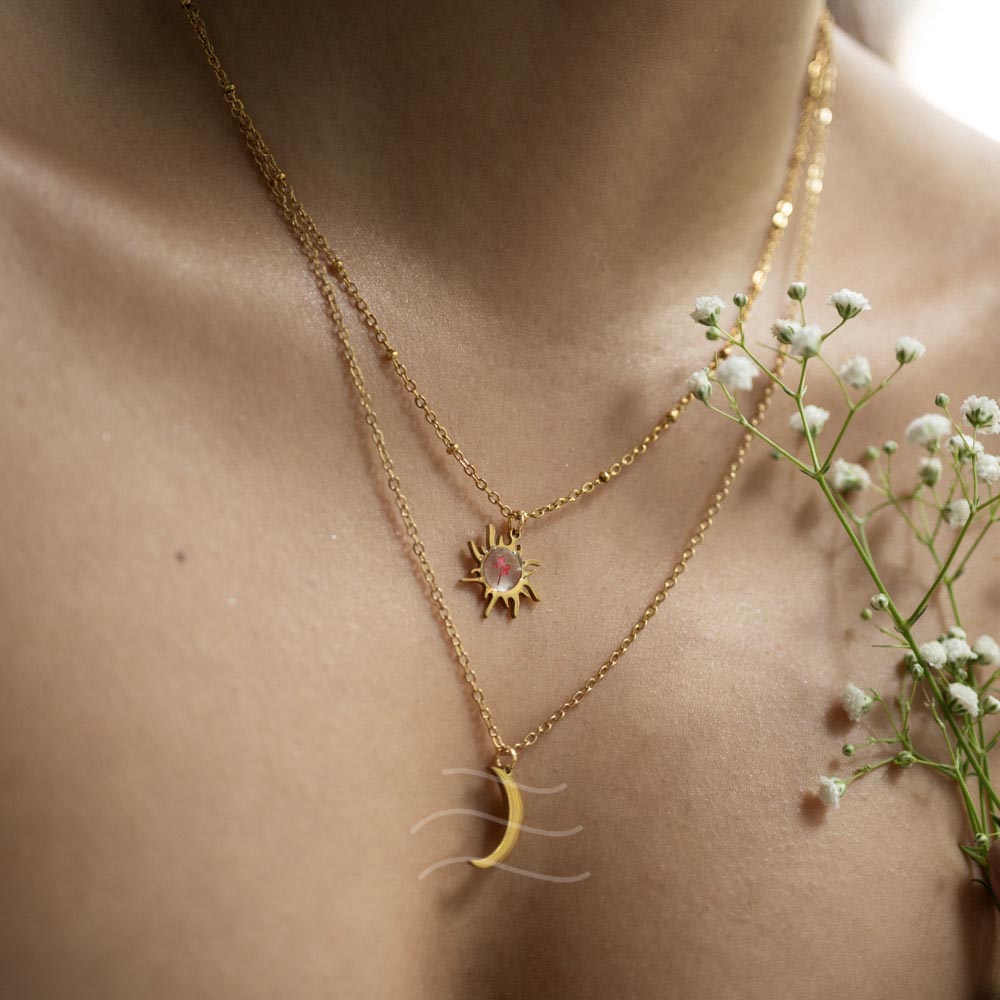 Night and Day Floral Necklace
