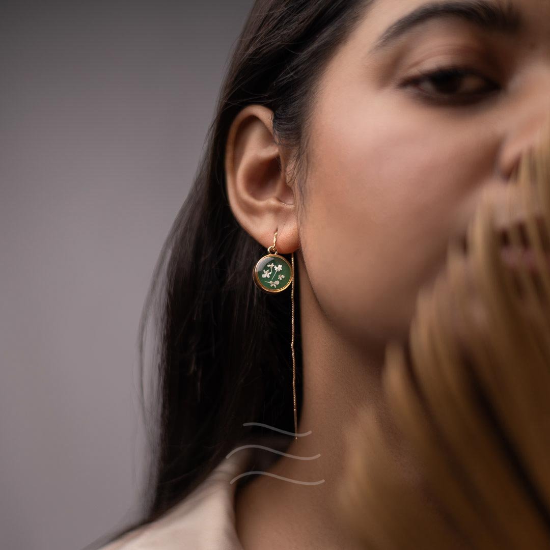 Borealis Set - Real flower Jewellery - Leafy Affair