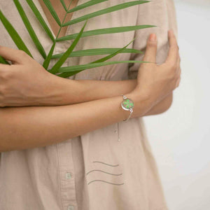 Lucky Four Leaf Clover Beaded Bracelet - Marie's Exclusive Stash