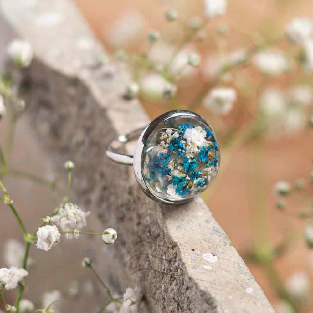 A Kiss from Atlantis Ring - Real flower Jewellery - Leafy Affair