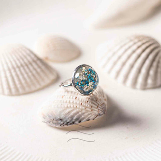A Kiss from Atlantis Ring - Real flower Jewellery - Leafy Affair