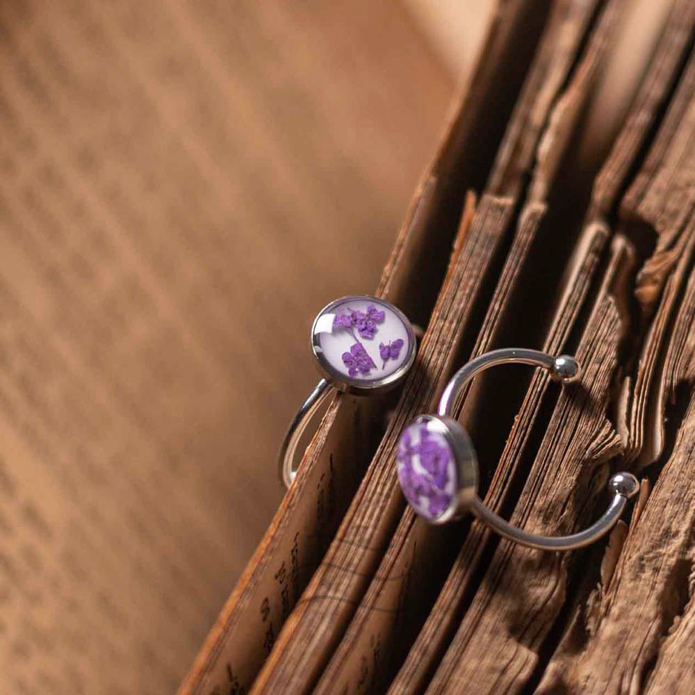 Bird's Nest Lilac Ring - Real flower Jewellery - Leafy Affair