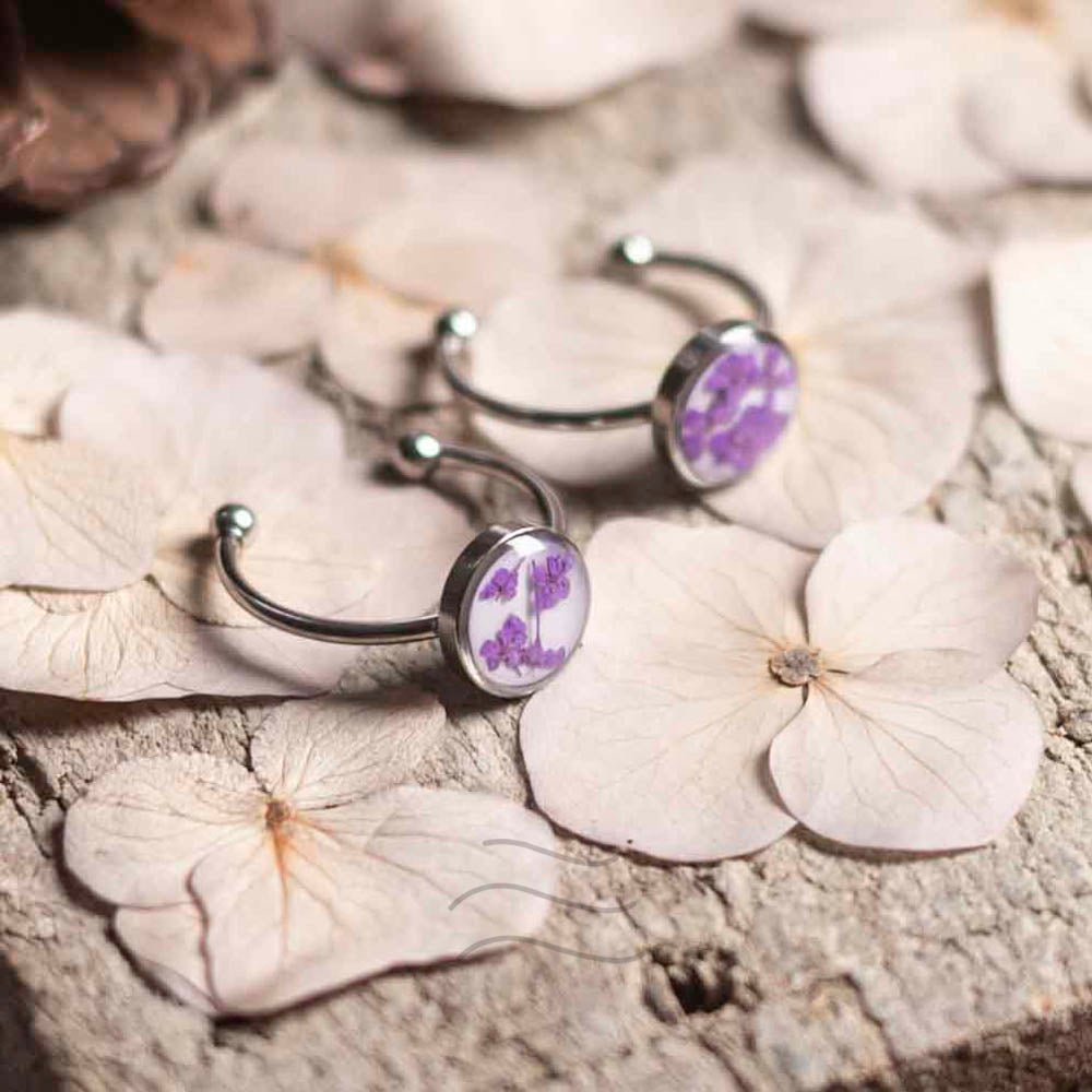 Bird's Nest Lilac Ring - Real flower Jewellery - Leafy Affair