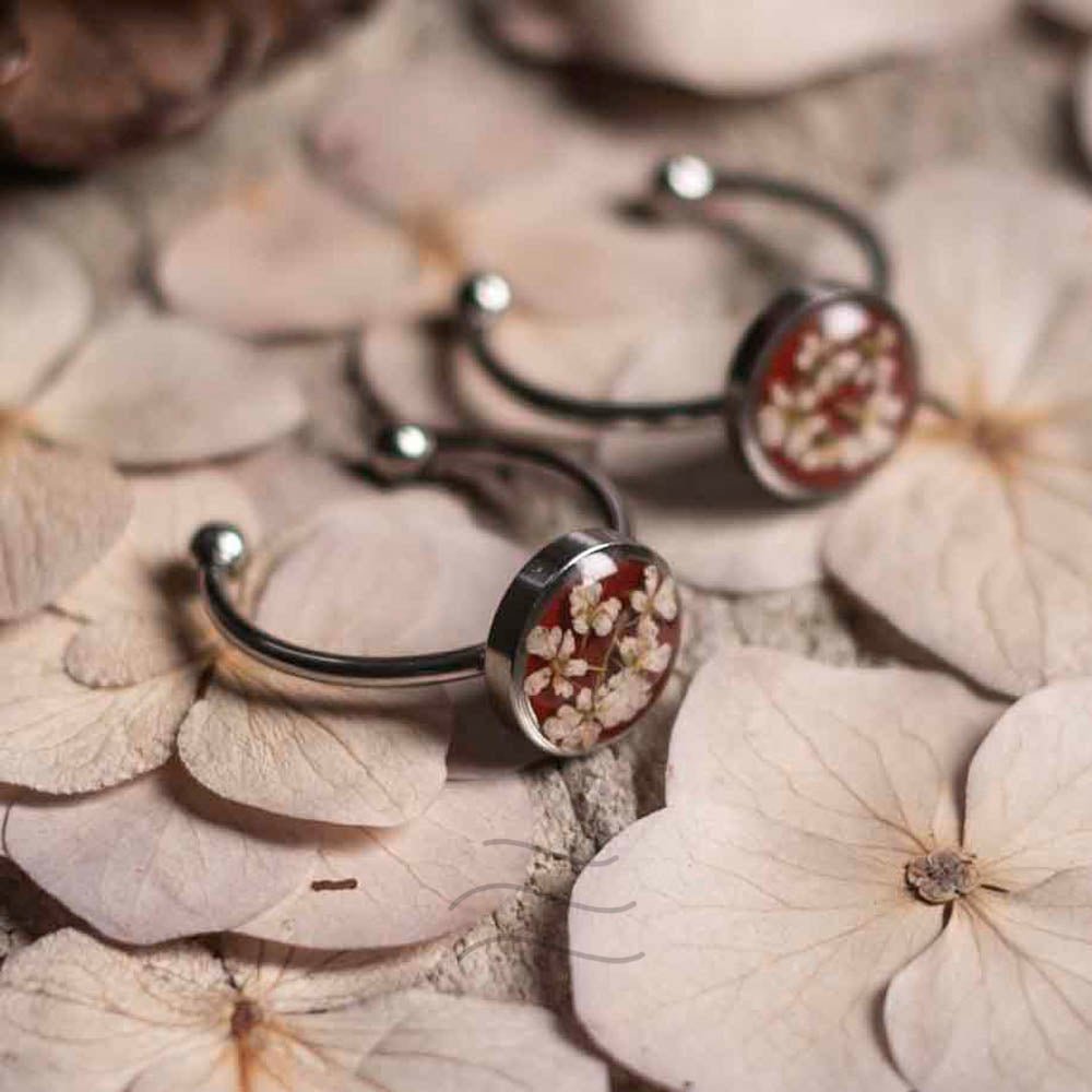Bird's Nest Scarlet Ring - Real flower Jewellery - Leafy Affair