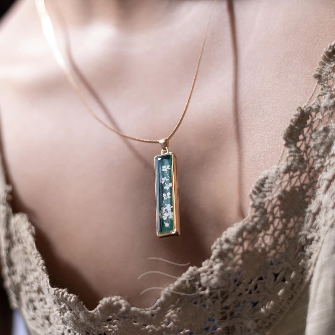 Borealis Set - Real flower Jewellery - Leafy Affair
