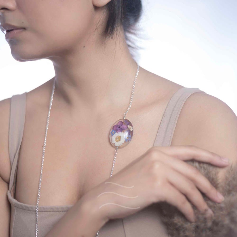 Fairy Dictionary Necklace - Real flower Jewellery - Leafy Affair