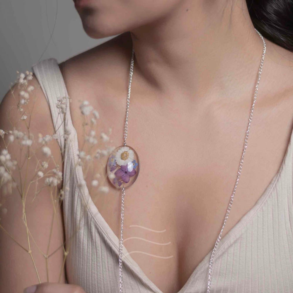 Fairy Dictionary Necklace - Real flower Jewellery - Leafy Affair