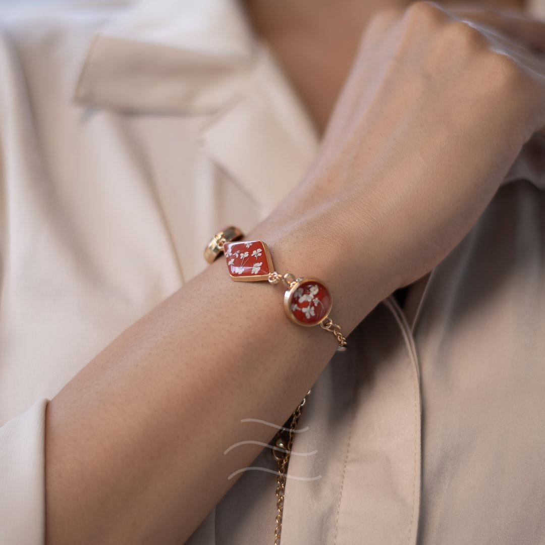 Centauri Bracelet - Real flower Jewellery - Leafy Affair