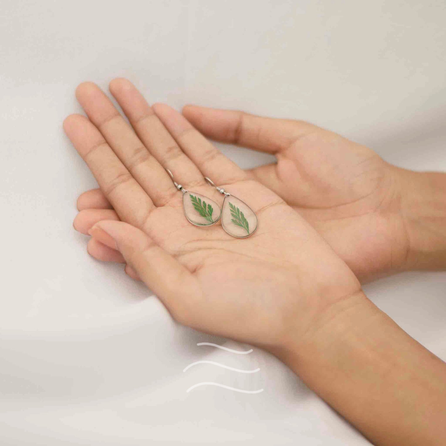 Jane's Leaf Earrings - Real flower Jewellery - Leafy Affair