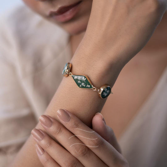 Orion Bracelet - Real flower Jewellery - Leafy Affair