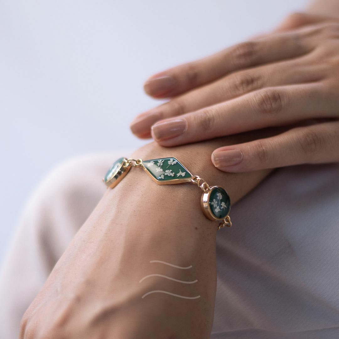 Orion Bracelet - Real flower Jewellery - Leafy Affair