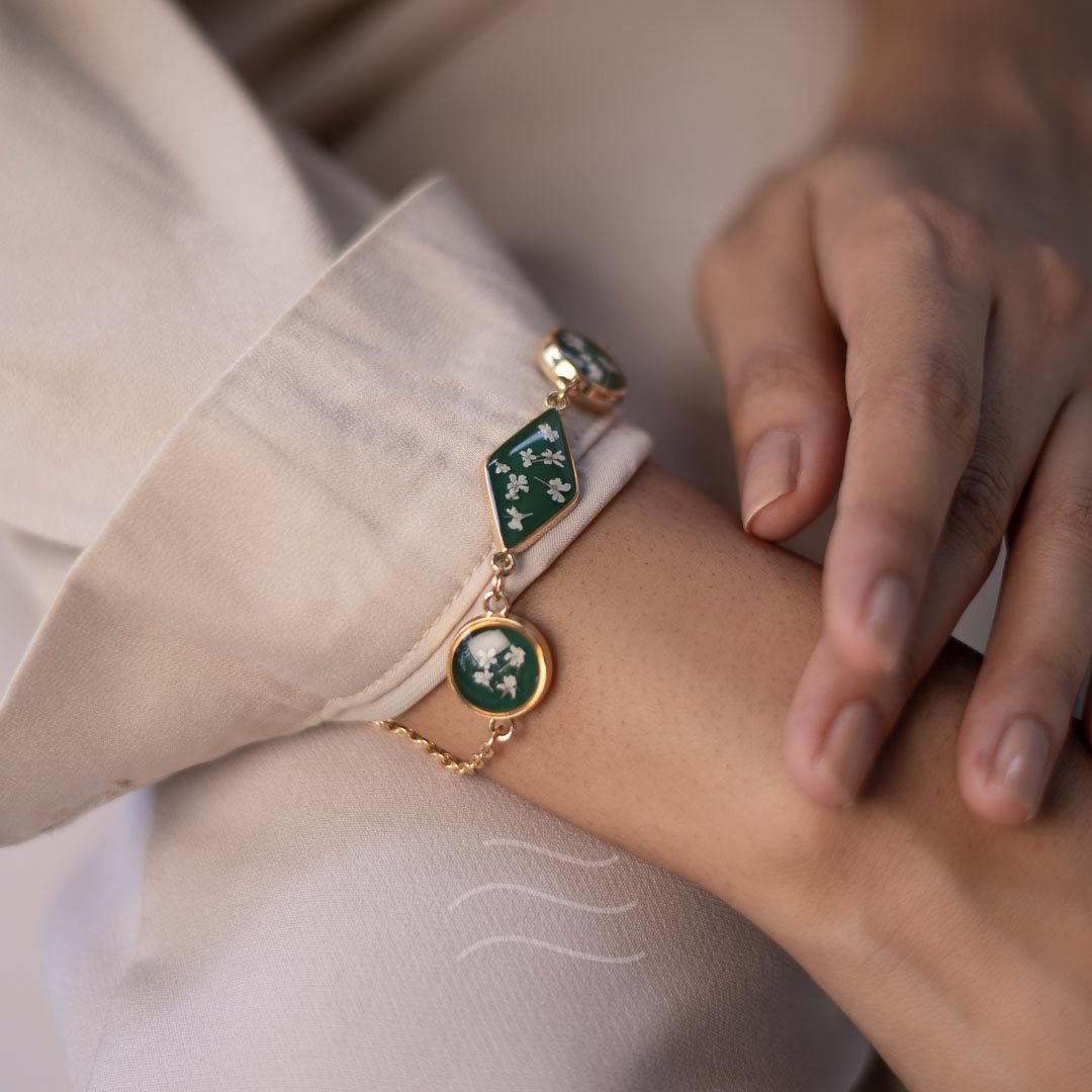 Orion Bracelet - Real flower Jewellery - Leafy Affair