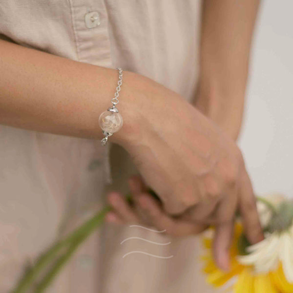 Natural Dandelion Seed - Wishes Cord Bracelet – Lu Lu's Gift Company