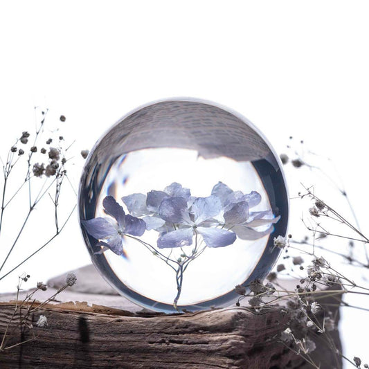 Orb of Abundance Paperweight - Real flower Jewellery - Leafy Affair
