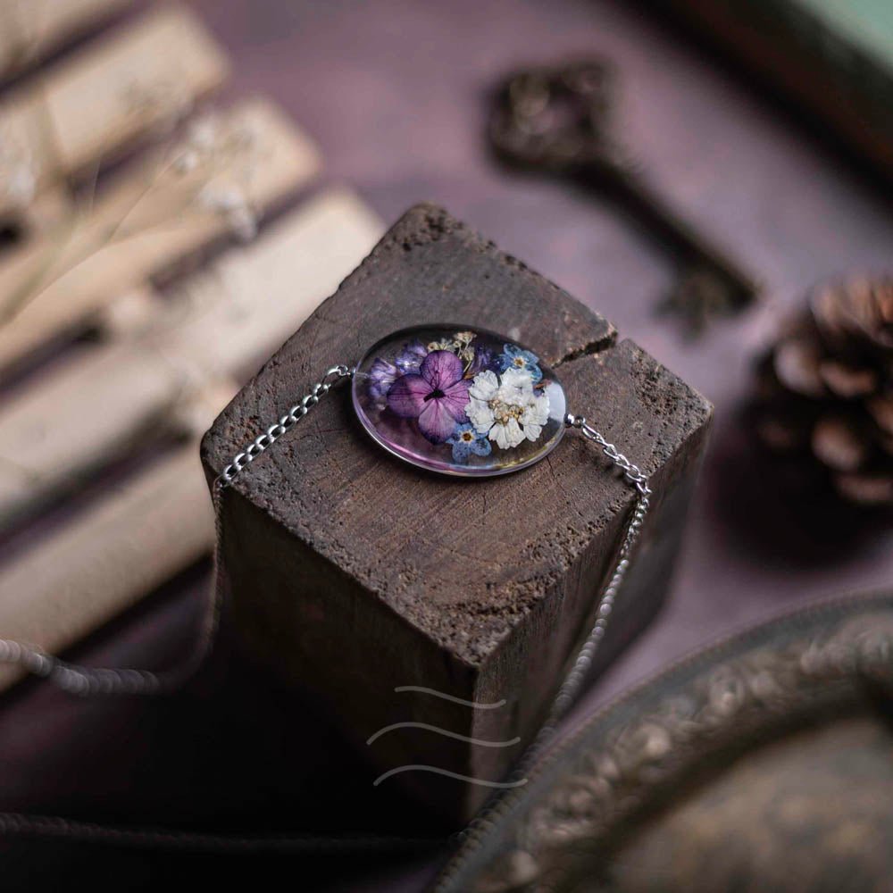 Fairy Dictionary Necklace - Real flower Jewellery - Leafy Affair