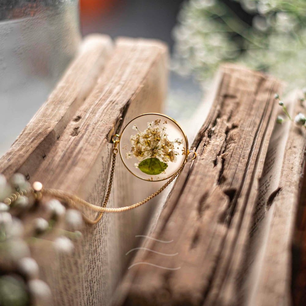 Baby's Breath Set - Real flower Jewellery - Leafy Affair
