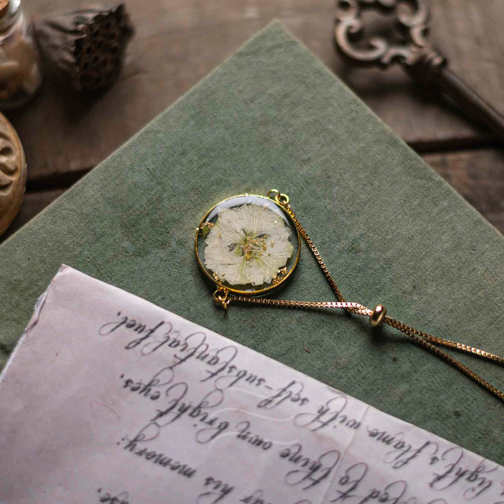 Swansong Bracelet - Real flower Jewellery - Leafy Affair