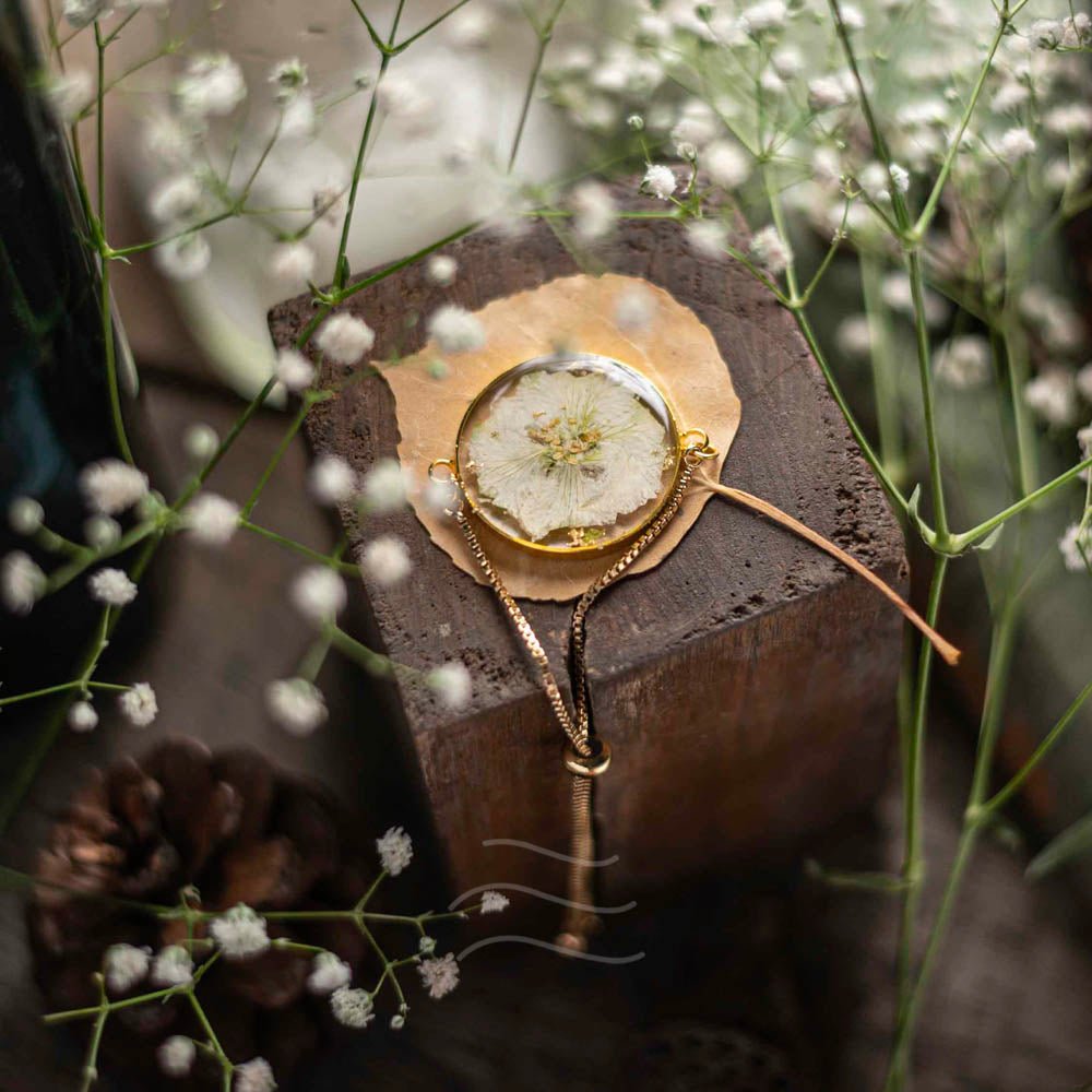 Swansong Bracelet - Real flower Jewellery - Leafy Affair