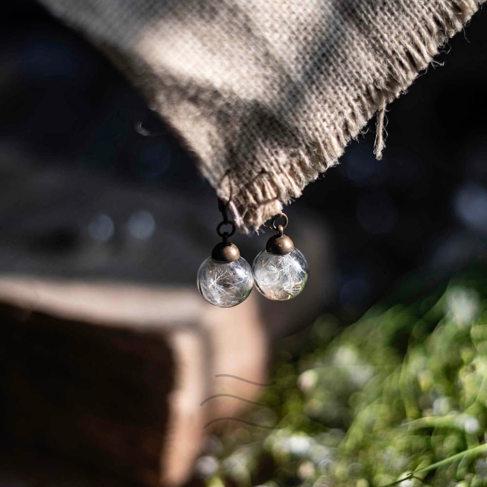 Dandelion Set - Real flower Jewellery - Leafy Affair