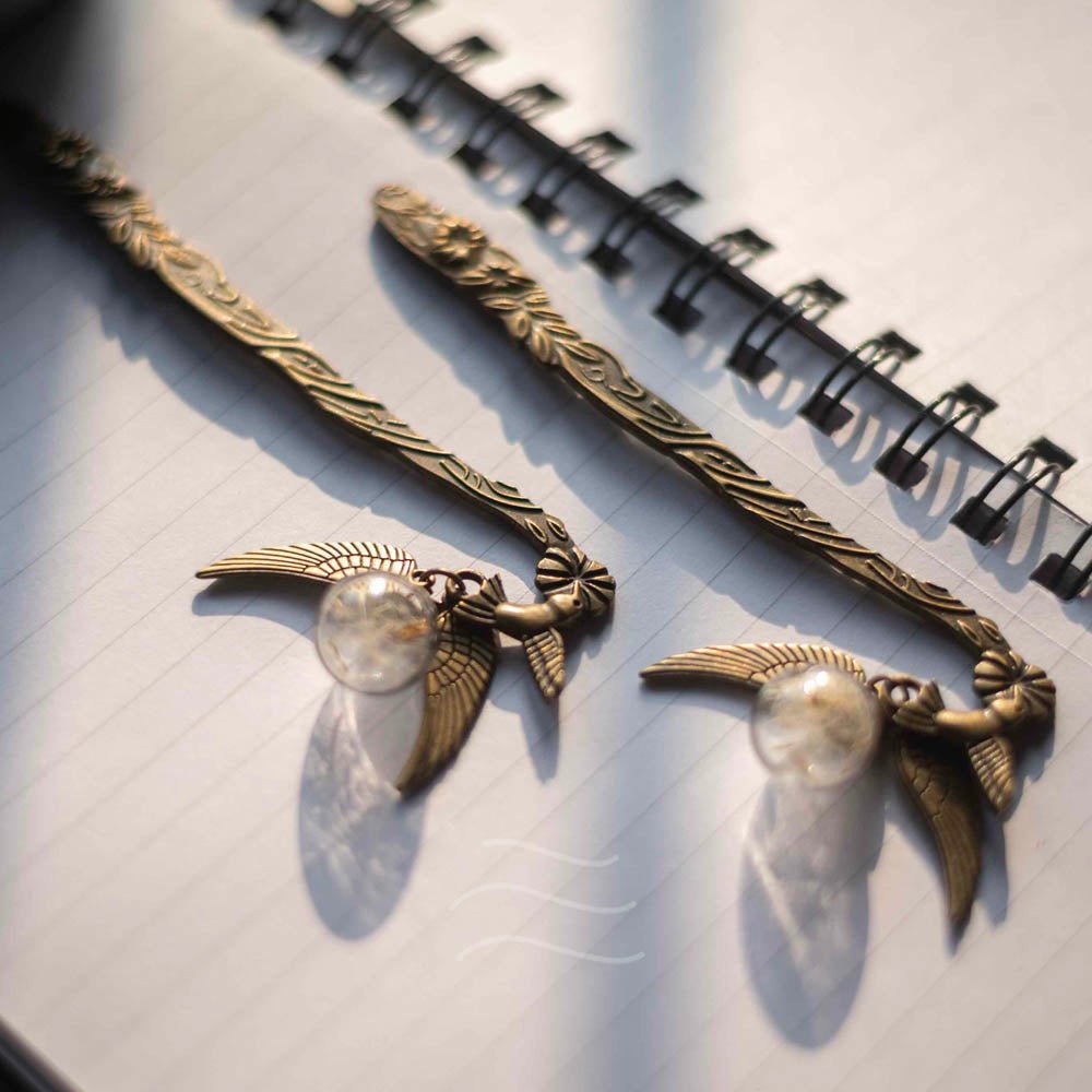 Harry Potter Inspired Bookmark - Real flower Jewellery - Leafy Affair