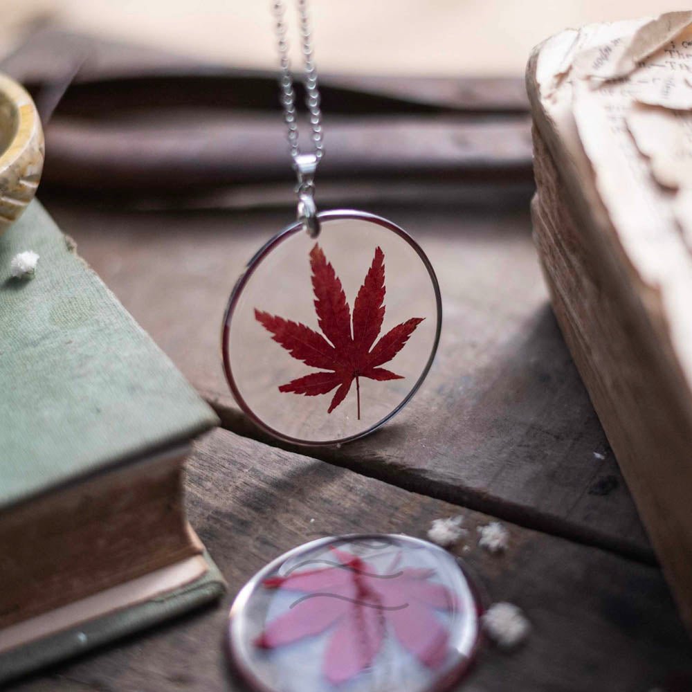 The Fall Locket - Real flower Jewellery - Leafy Affair