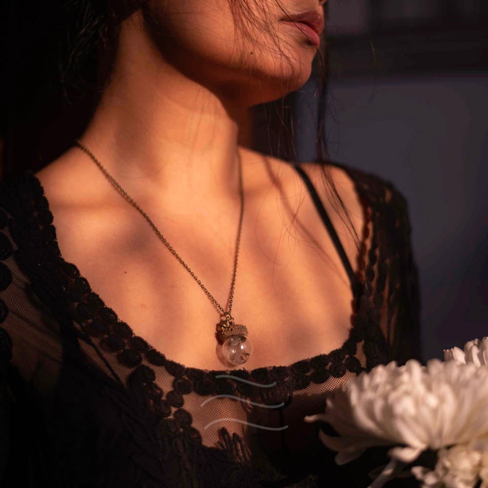 Locket of Love and Luck - Real flower Jewellery - Leafy Affair