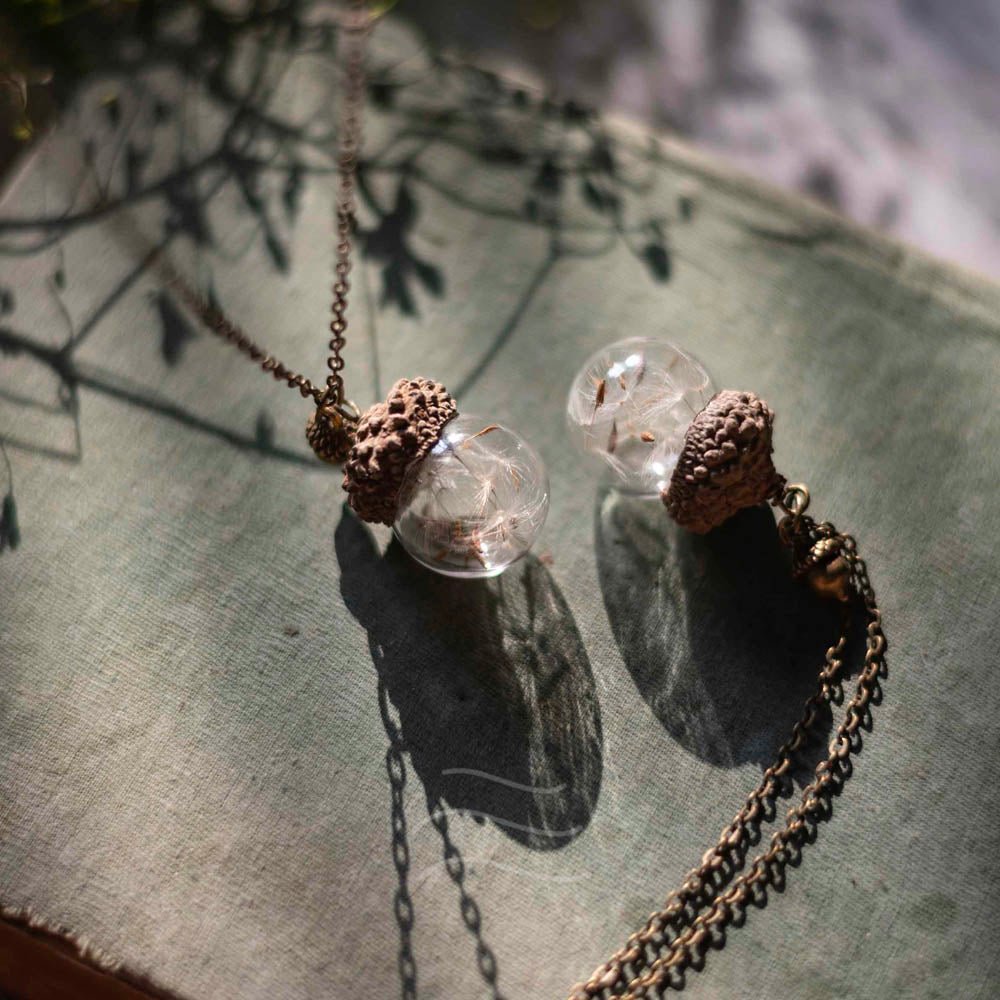 Locket of Love and Luck - Real flower Jewellery - Leafy Affair