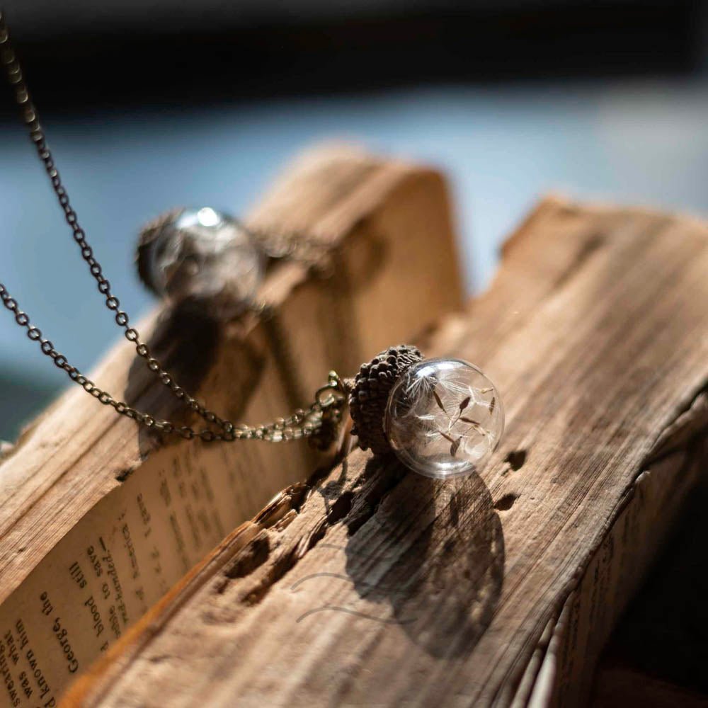 Locket of Love and Luck - Real flower Jewellery - Leafy Affair