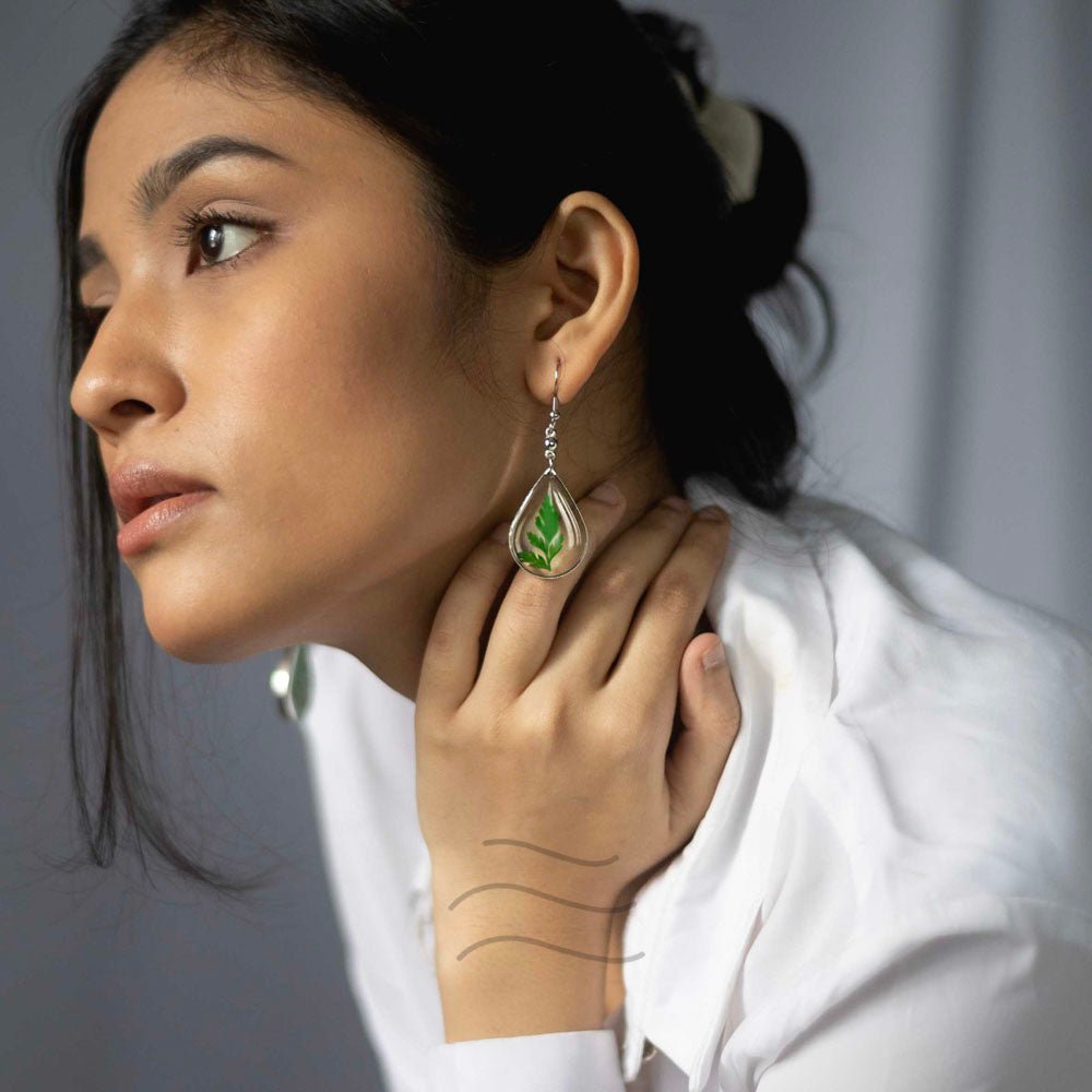 Wild Fern Set - Real flower Jewellery - Leafy Affair