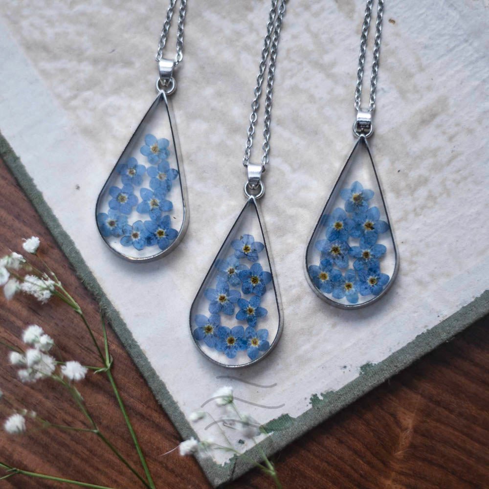 Feb Gift - Real flower Jewellery - Leafy Affair
