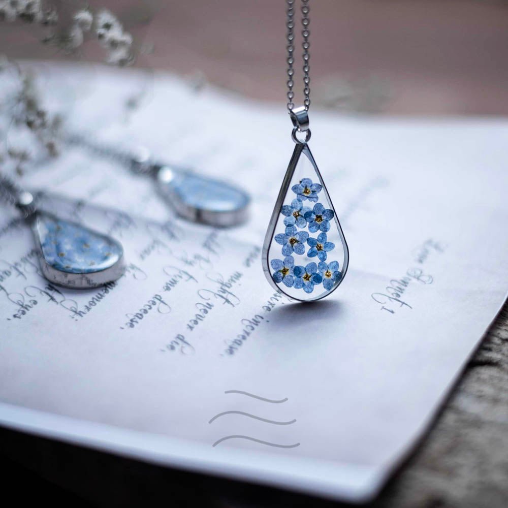 Feb Gift - Real flower Jewellery - Leafy Affair