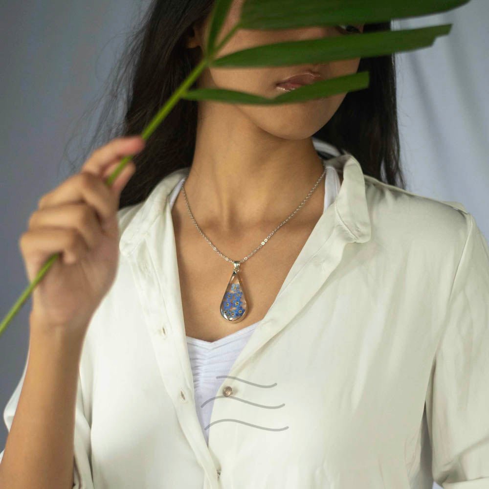 Feb Gift - Real flower Jewellery - Leafy Affair