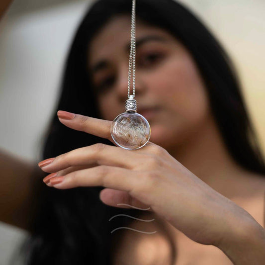 Enchanted Fairy Dust Necklace - Real flower Jewellery - Leafy Affair
